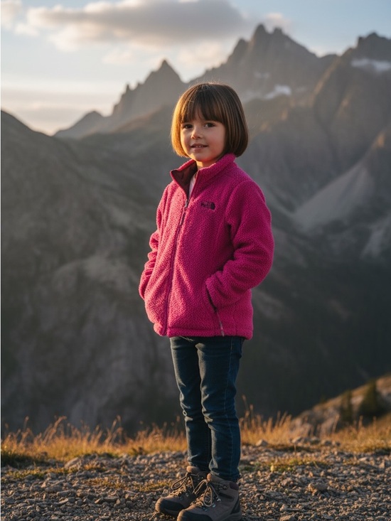 The North Face Other - The North Face Plum and Bright Pink Girls'‎ Jacket